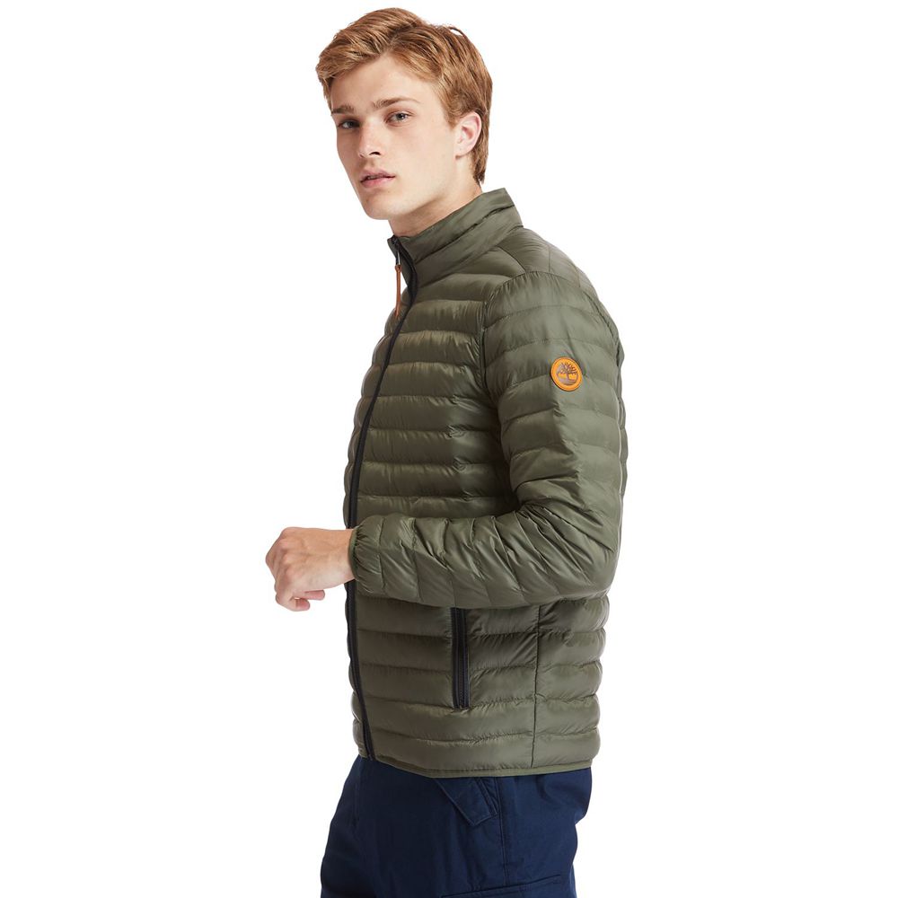 Chaquetas Timberland Hombre Axis Peak Packable Verde Oliva - Chile SQT-178539